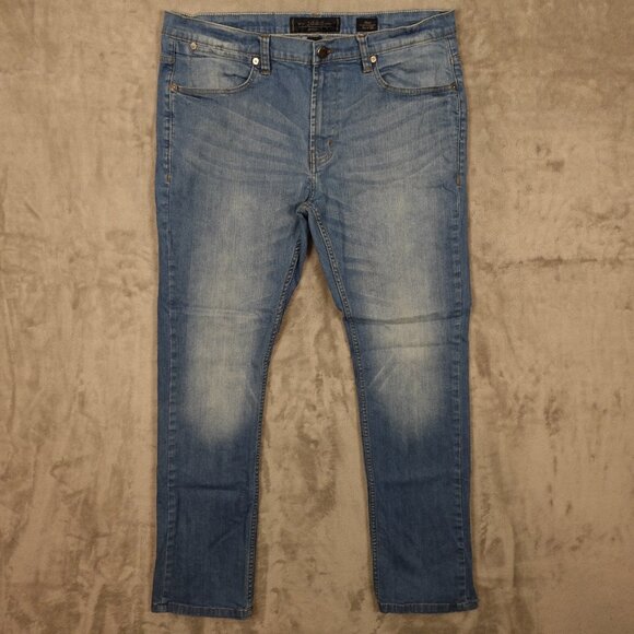 PD&C jeans slim men's 36x32 light blue denim paper denim and cloth - Picture 1 of 12